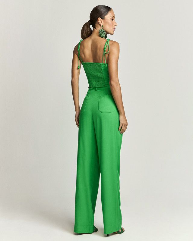 CALÇA ALFAIATARIA VERDE ENERGREEN