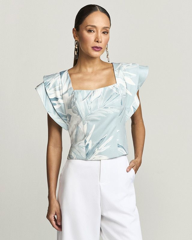 BLUSA AJUSTADA FOLIAGE