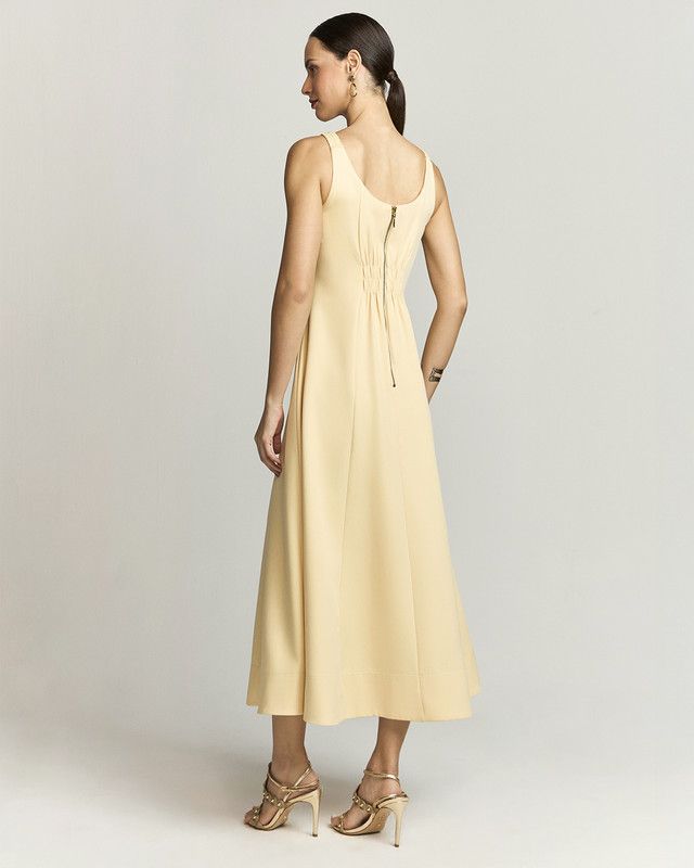 VESTIDO MIDI ALFAIATARIA SOFT C/ NESGAS