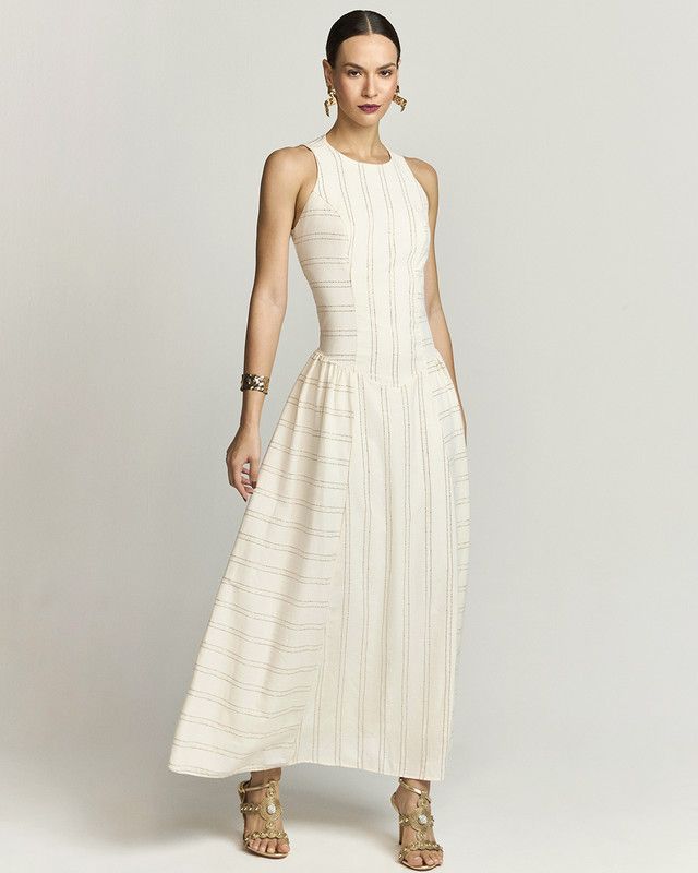 VESTIDO LONGUETE COTTON POP LISTRA COBRE