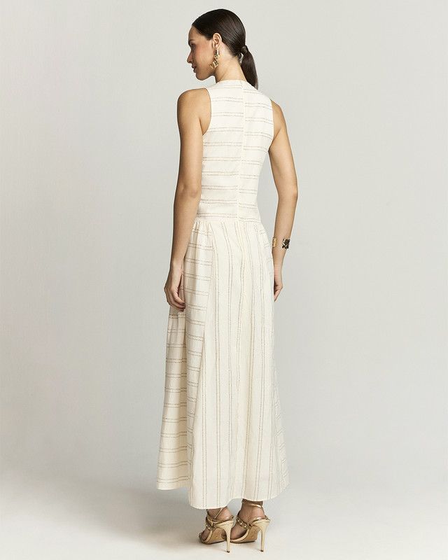 VESTIDO LONGUETE COTTON POP LISTRA COBRE