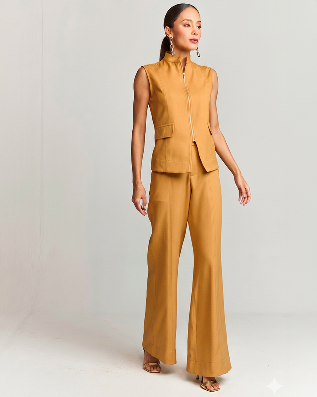 CALÇA MINI FLARE ALFAIATARIA SOFT