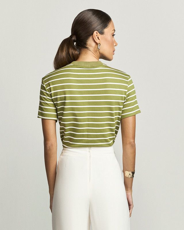 T-SHIRT MALHA LISTRADA
