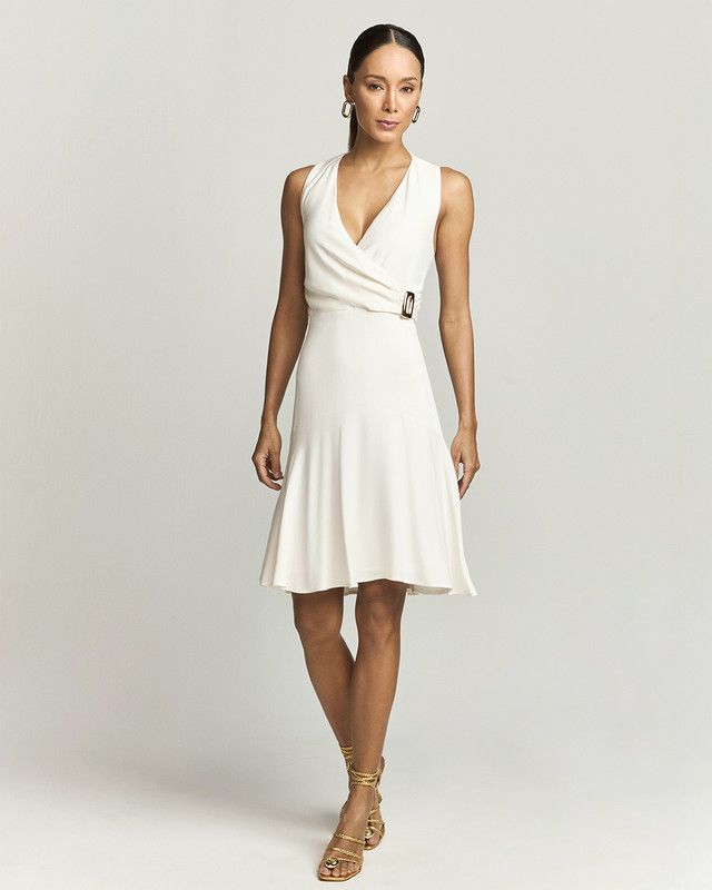 VESTIDO CURTO C/ TRANSPASSE BOTTEGA