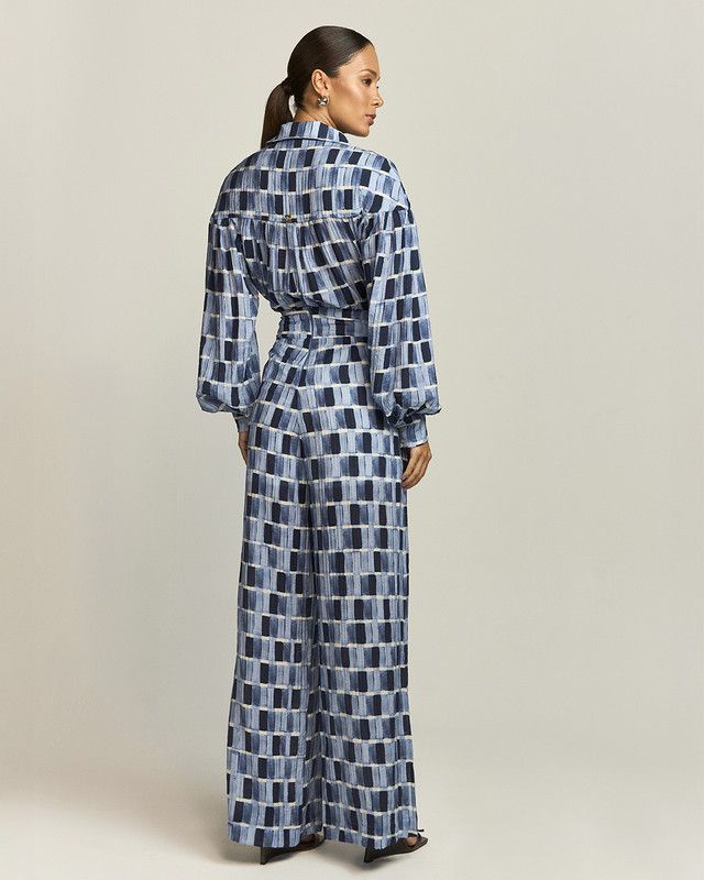 CALÇA PANTALONA PATCHWORK JEANS