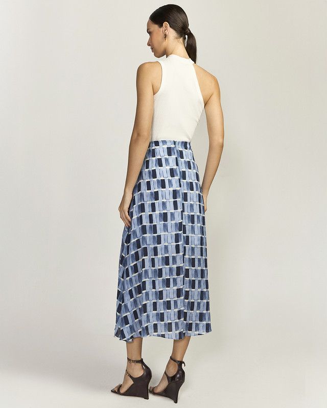 SAIA MIDI PATCHWORK JEANS