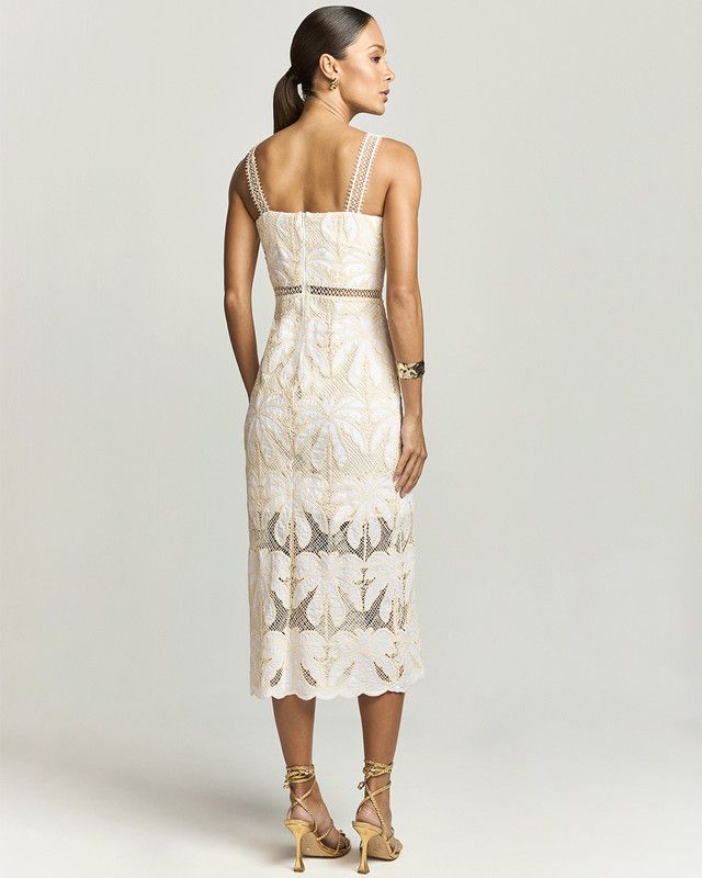 VESTIDO MIDI TRANCOSO C/ PASSAMARIA