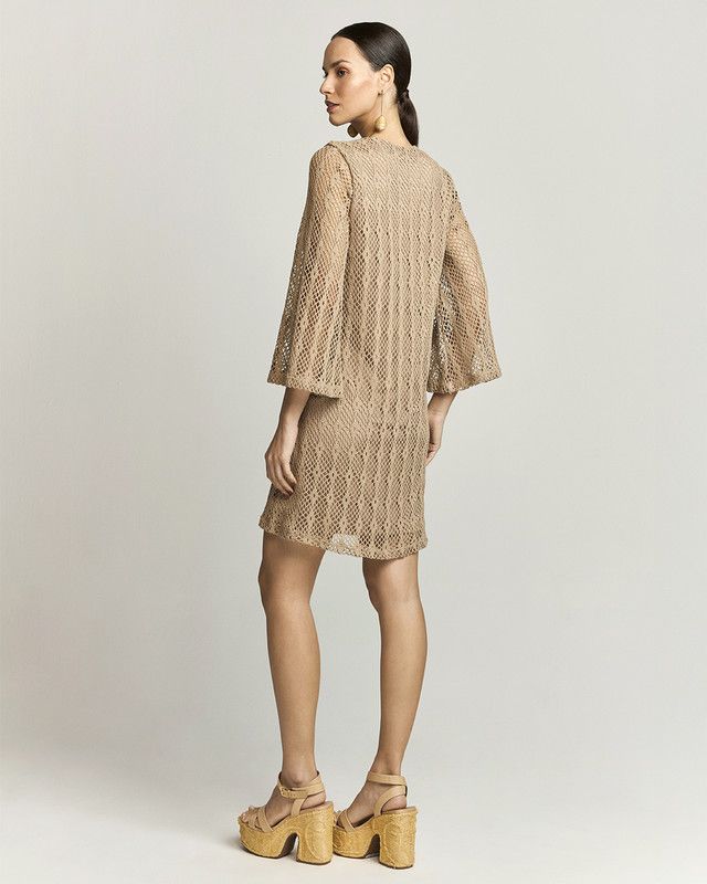 T-DRESS DE MALHA CROCHÊ BENIJO