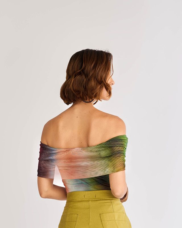 BLUSA TULE MIRAGEM OMBRO A OMBRO