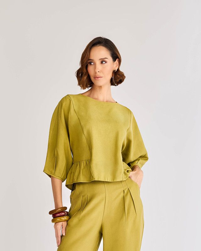 BLUSA ALFAIATARIA MIU MIU C/ BABADO