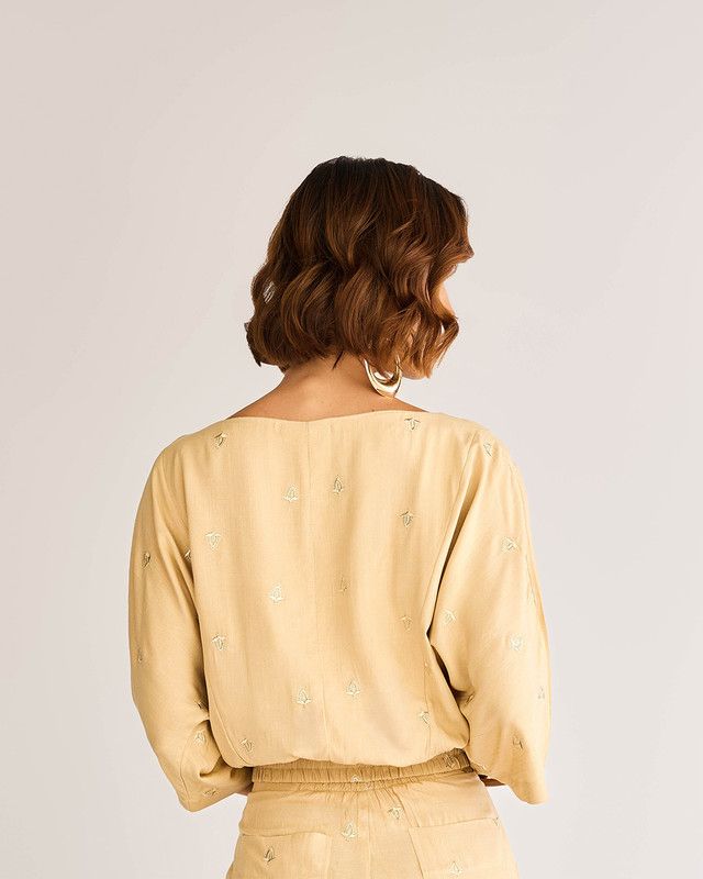 BLUSA CROPPED AURA C/ ELÁSTICO BARRA