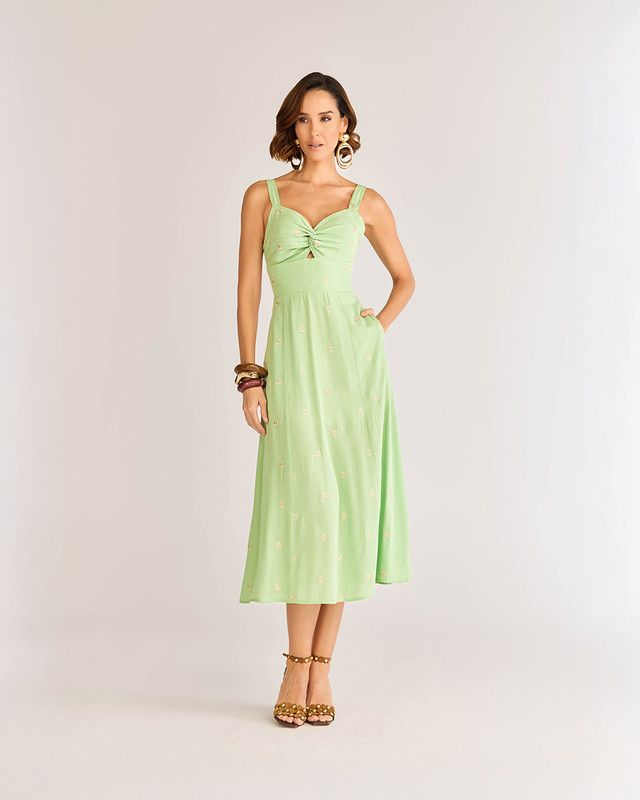 VESTIDO LOGUETE BORDADO AURA