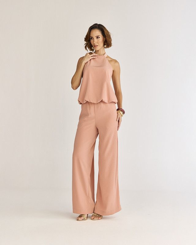 CALÇA PLISSADA C/ ELÁSTICO