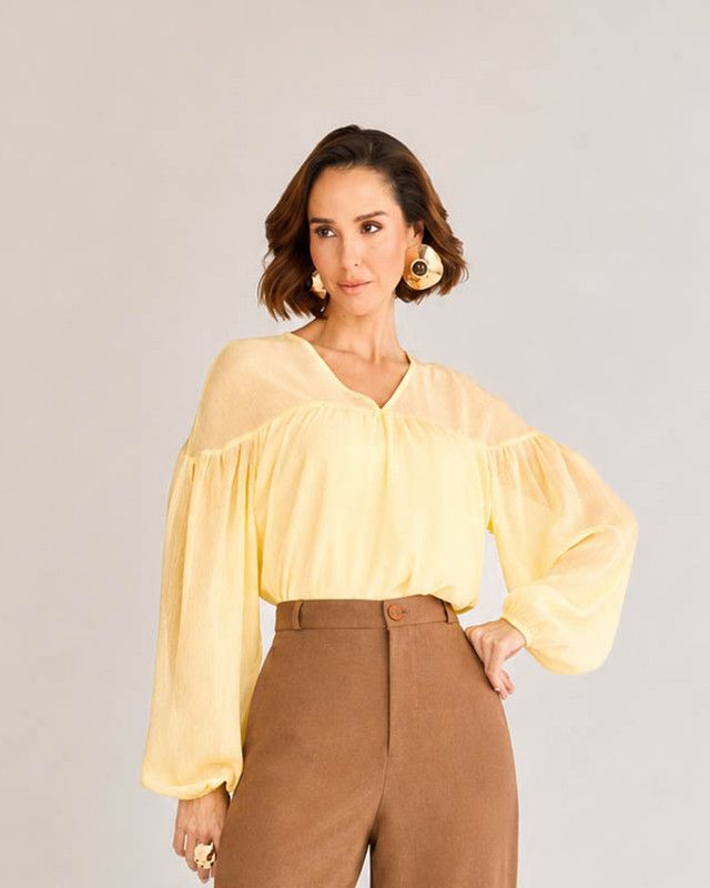 BLUSA MANGA LONGA TRANSPARÊNCIA CANDY