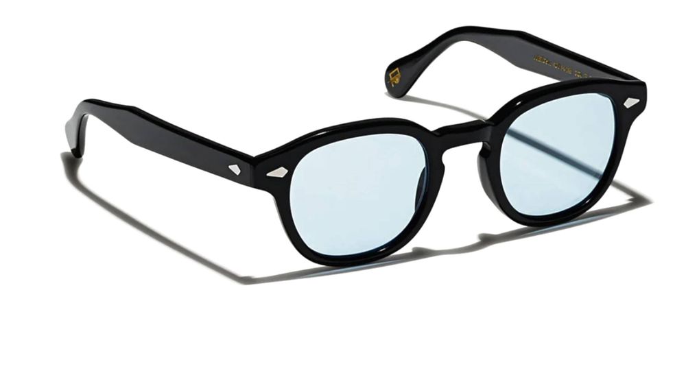 Moscot Lemtosh Black 46 Custom Made Tints - Bel Air Blue - Eric