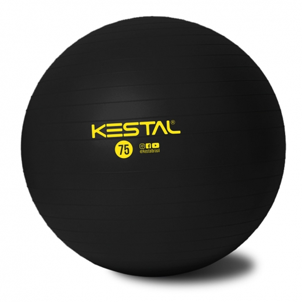 Bola de Pilates - Amarela - 55cm - Kestal