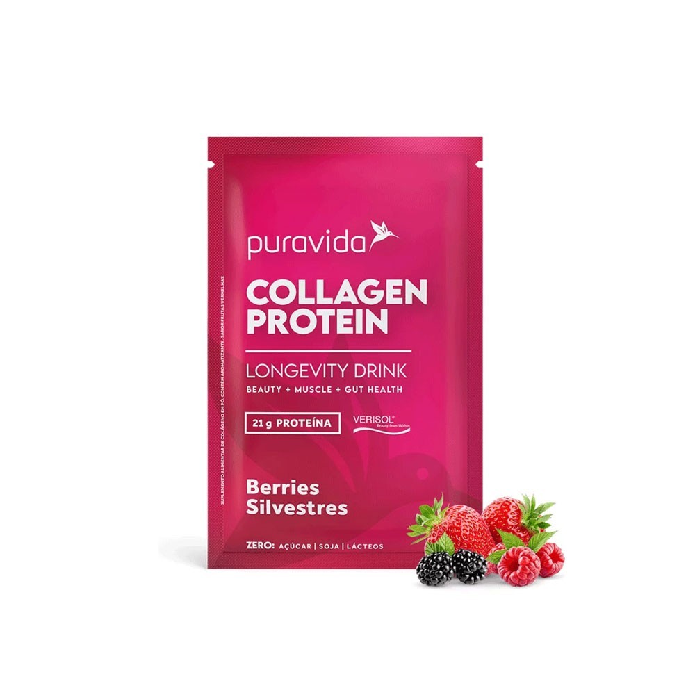 COLLAGEN PROTEIN BERRIES SILVESTRES PURAVIDA SACHÊ 40G