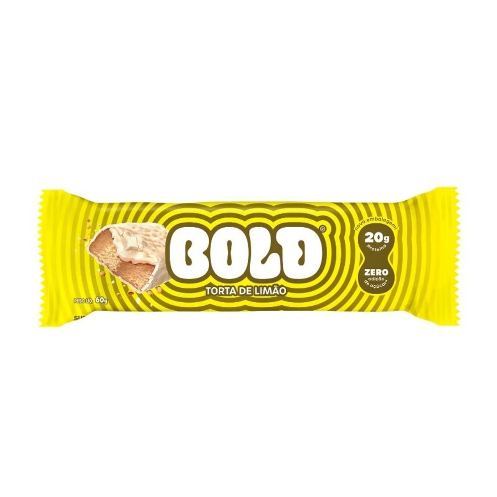 BARRA DE PROTEÍNA TORTA DE LIMÃO BOLD 60G