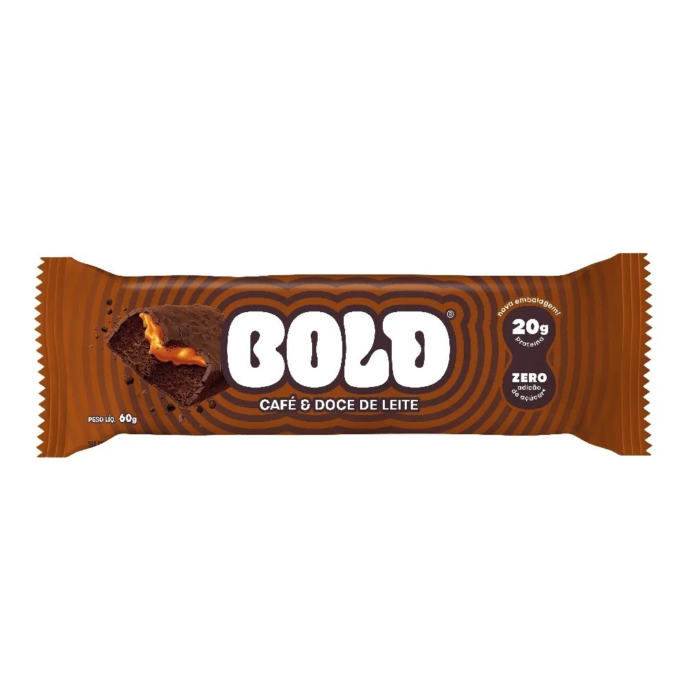 BARRA DE PROTEÍNA CAFE & DOCE DE LEITE BOLD 60G