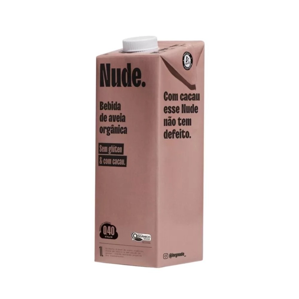 BEBIDA DE AVEIA ORGANICO CACAU NUDE 1L