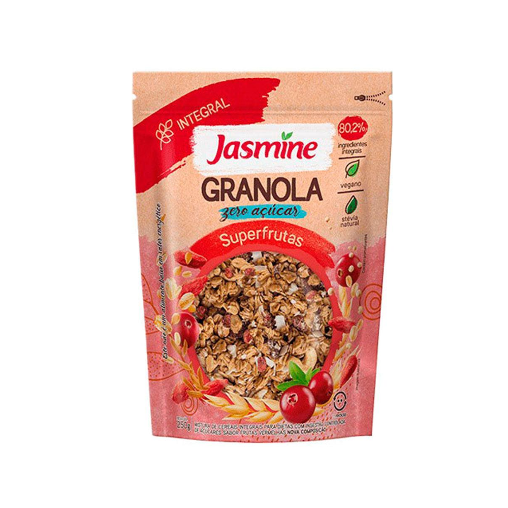 GRANOLA ZERO AÇUCAR SUPERFRUTAS JASMINE 250G