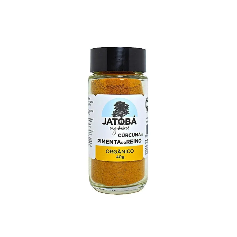 CURCUMA E PIMENTA DO REINO ORGANICO JATOBA 40G