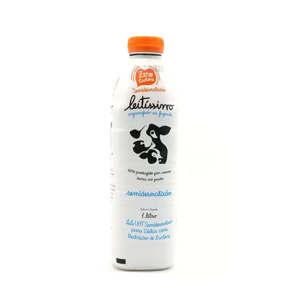 LEITE SEMIDESNATADO ZERO LACTOSE LEITISSIMO 1L