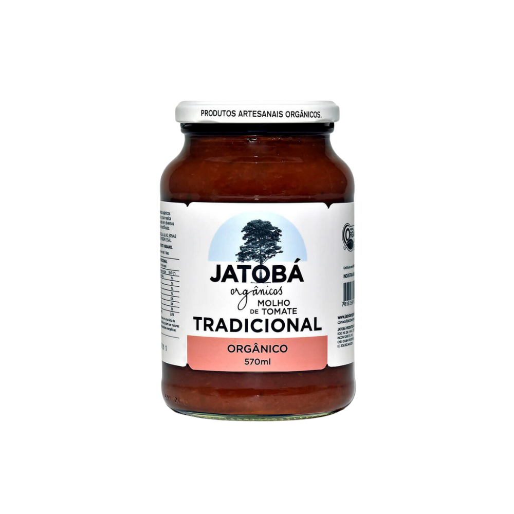 MOLHO DE TOMATE TRADICIONAL ORGÂNICO JATOBA 570G 