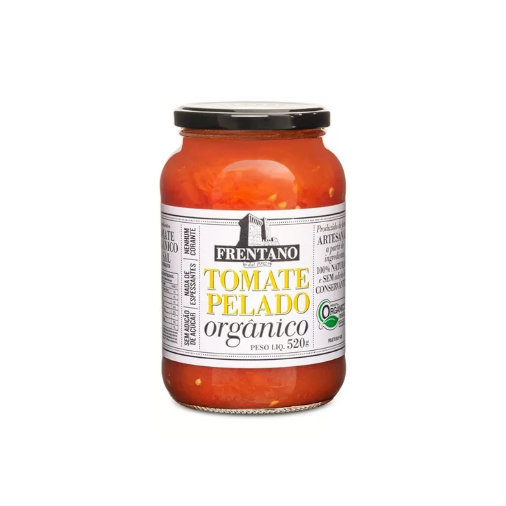 TOMATE PELADO ORGÂNICO FRENTANO 520G