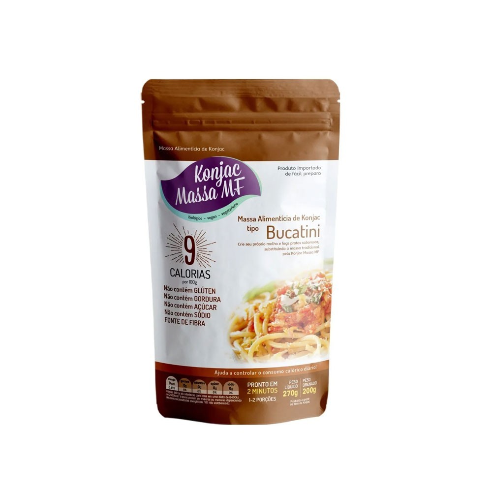 MASSA DE KONJAC TIPO BUCATINI 270G 