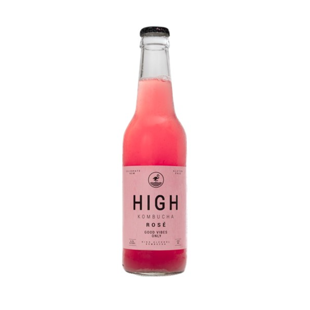 HIGH KOMBUCHA ROSE PURO VERDE 350ML