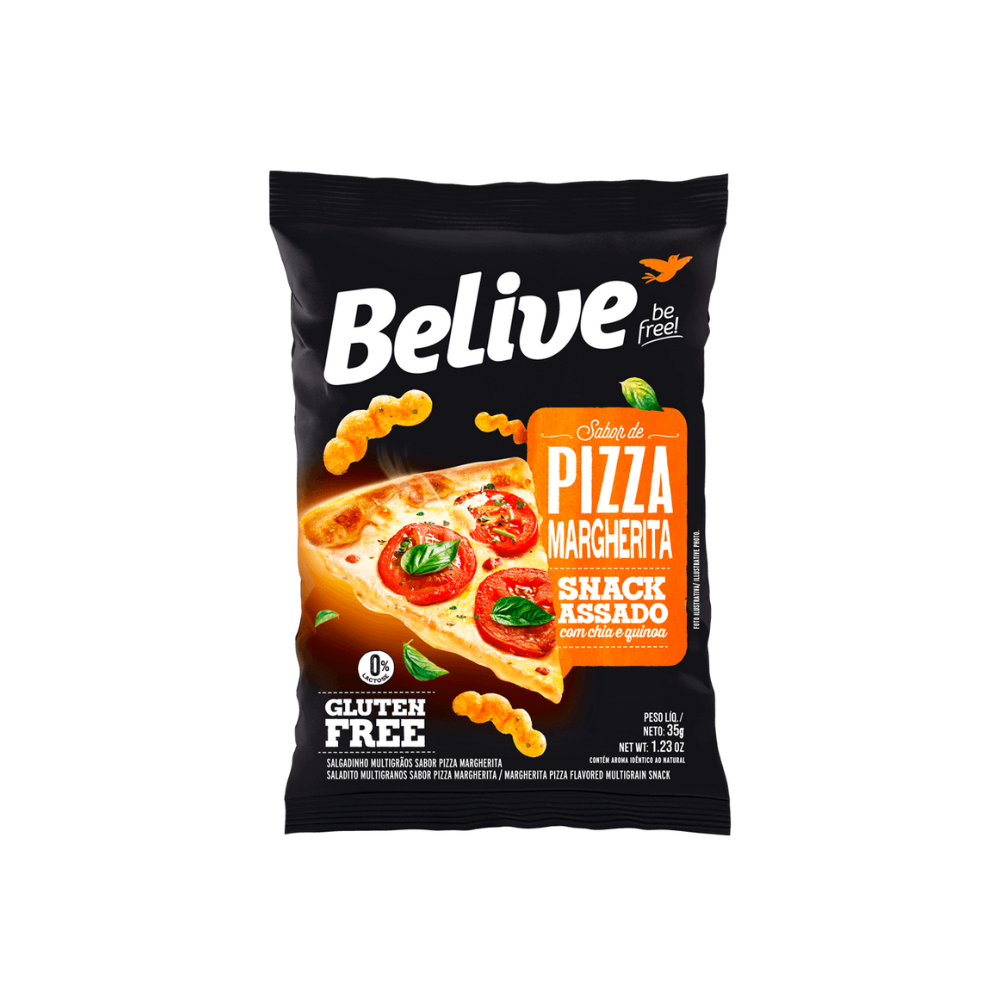 SNACK PIZZA DE MARGHERITA SEM GLÚTEN BELIVE 35G