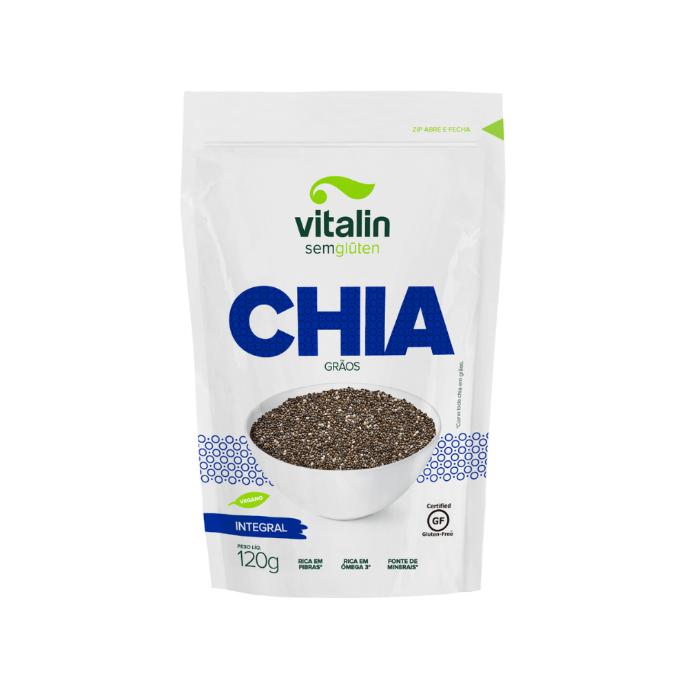 CHIA GRÃOS INTEGRAL VITALIN 120G