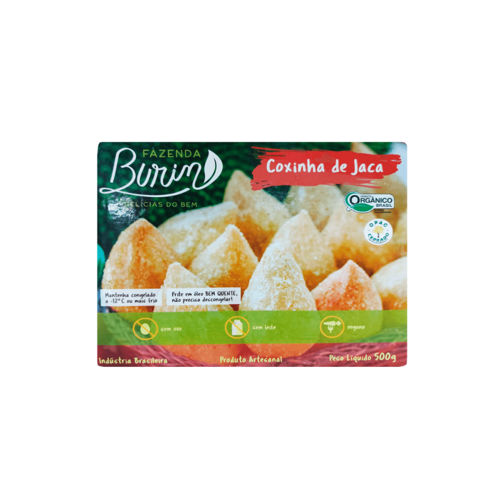 COXINHA DE JACA ORGÂNICA FAZENDA BURIM 500G