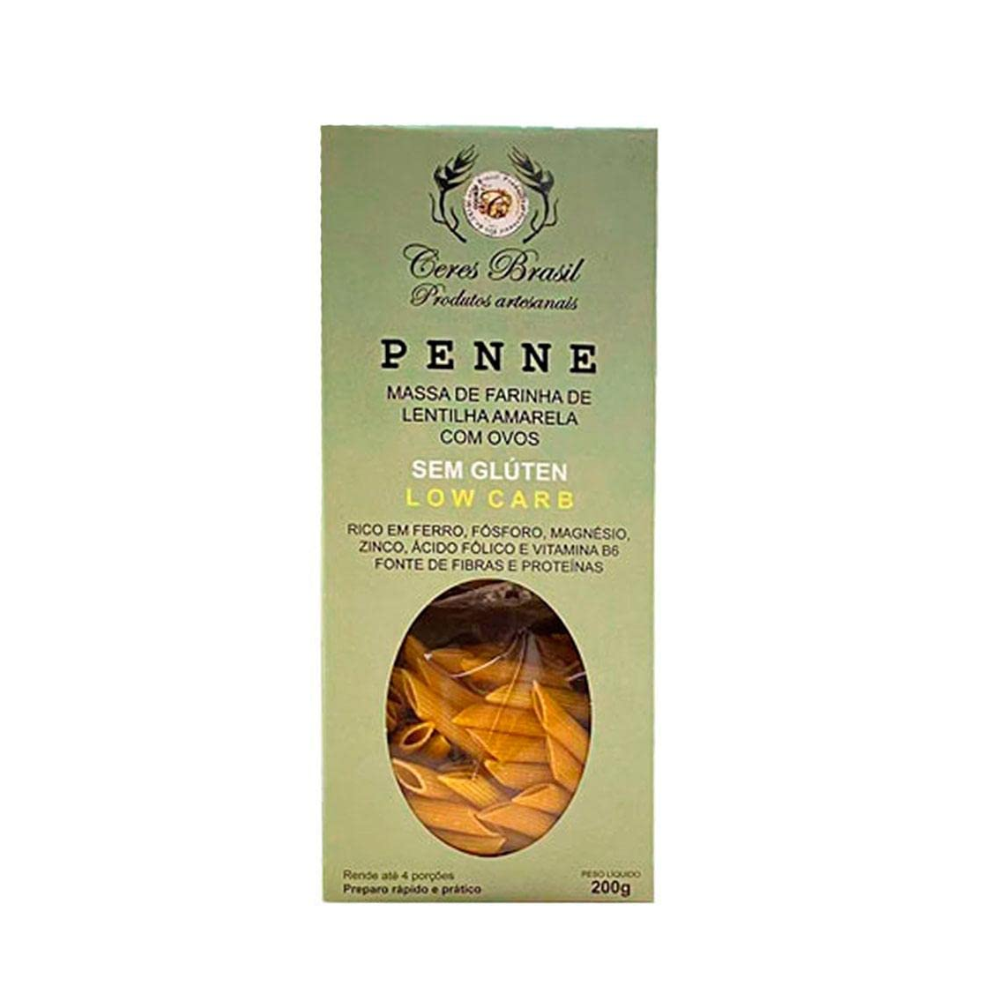 PENNE DE LENTILHA AMARELA CERES 200G