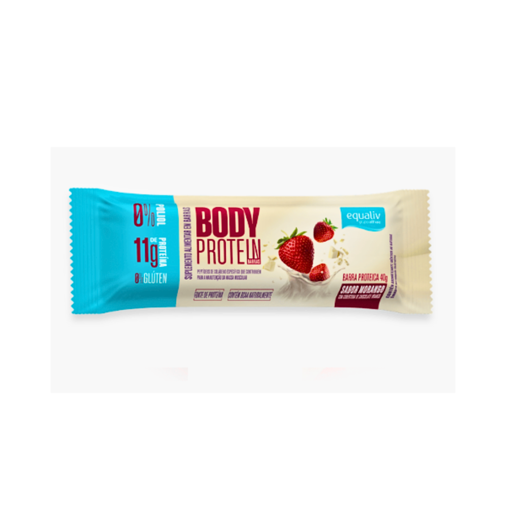 BARRA BODY PROTEIN MORANGO EQUALIV 40G 