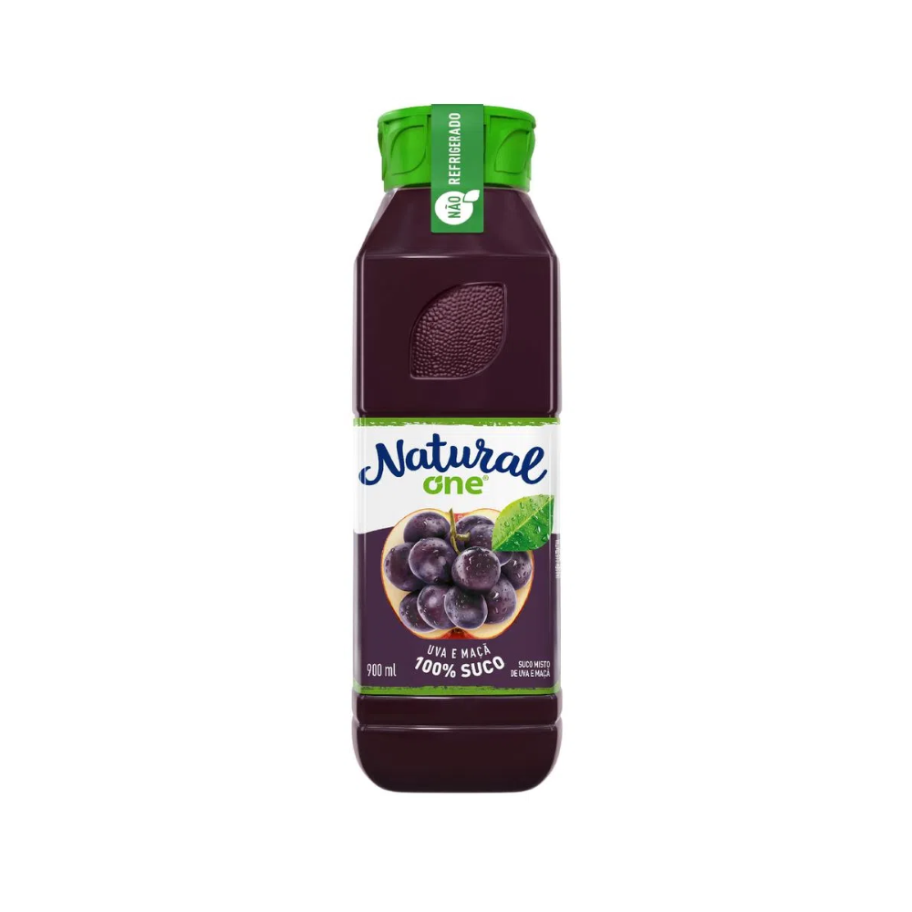 SUCO MISTO UVA E MAÇA NATURAL ONE 900ML