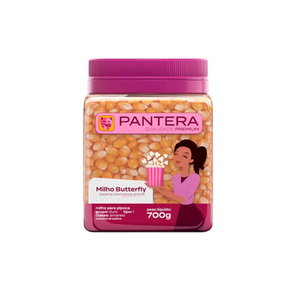 MILHO DE PIPOCA BUTTERFLY PANTERA 700G