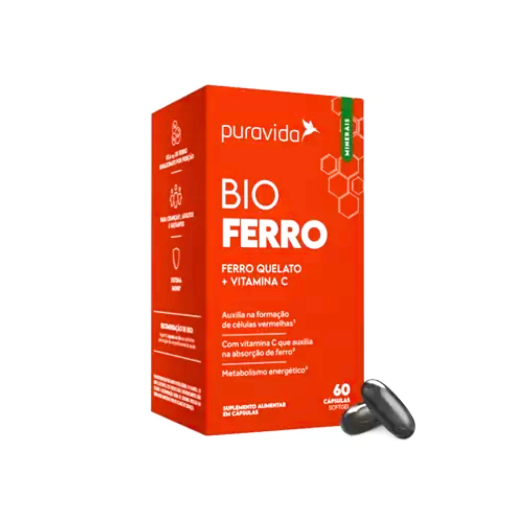 BIO FERRO PURAVIDA 60 CAPSULAS