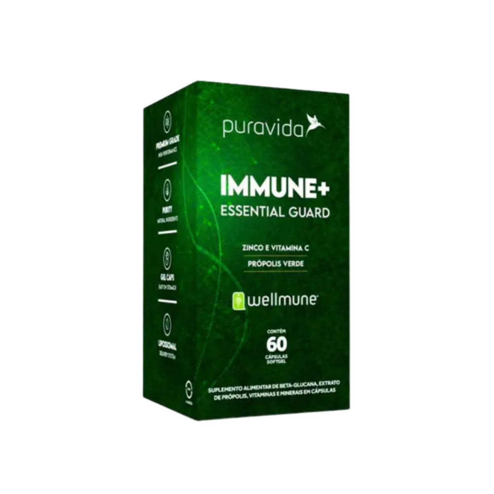 IMMUNE+ ESSENTIAL GUARD WELLMUNE 60 CAPSULAS PURAVIDA