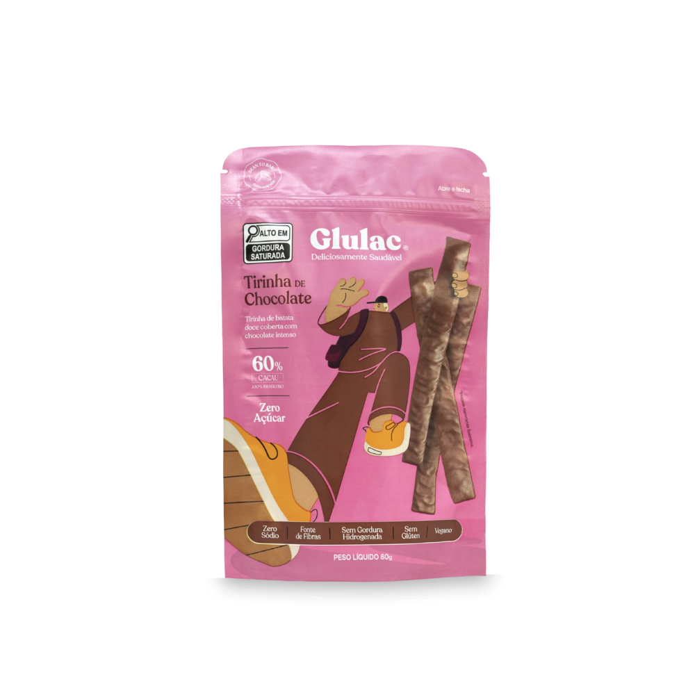 TIRINHA VEGANA DE CHOCOLATE GLULAC 100G