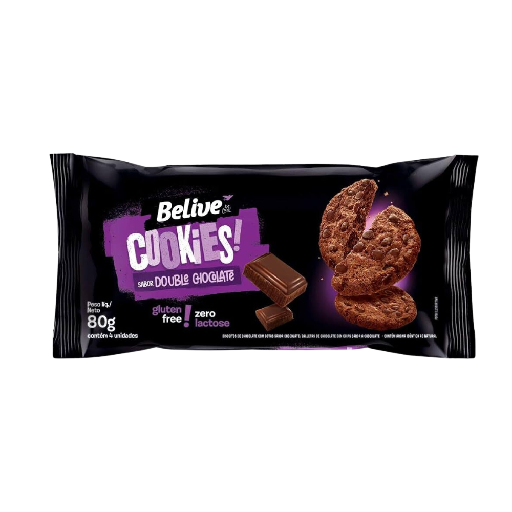 COOKIES DOUBLE CHOCOLATE BELIVE 80G 