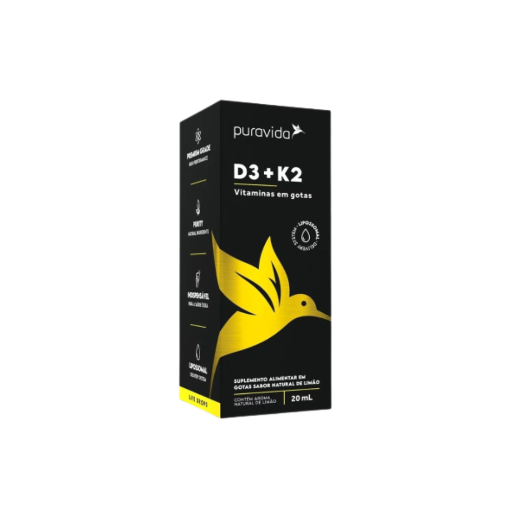 VITAMINA D3 + K2 GOTAS PURAVIDA 20ML 