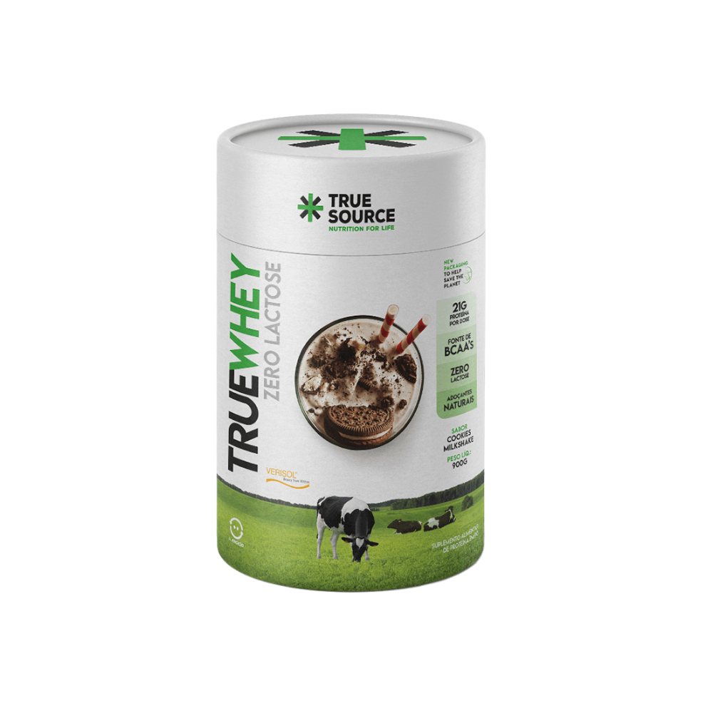 TRUE WHEY ZERO LACTOSE COOKIES MILKSHAKE TRUE SOURCE 900G