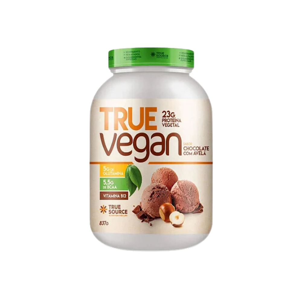 TRUE VEGAN CHOCOLATE COM AVELÃ TRUE SOURCE 837G 