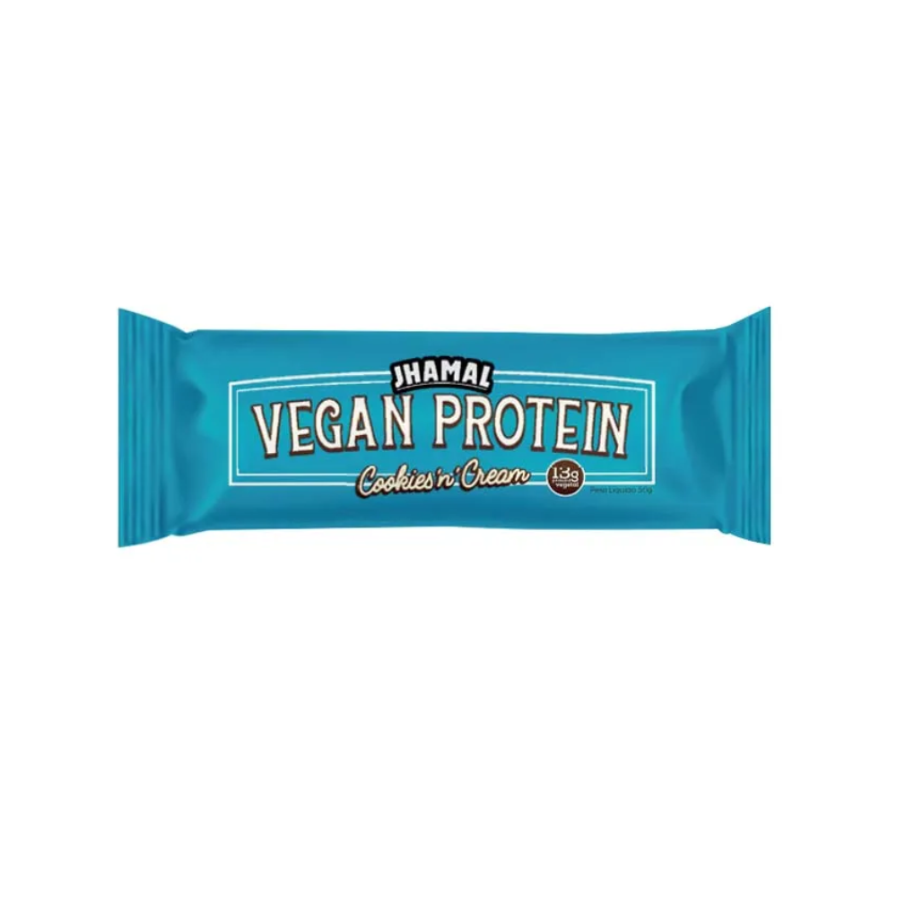 BARRA DE PROTEÍNA VEGANA COOKIES JHAMAL 50G