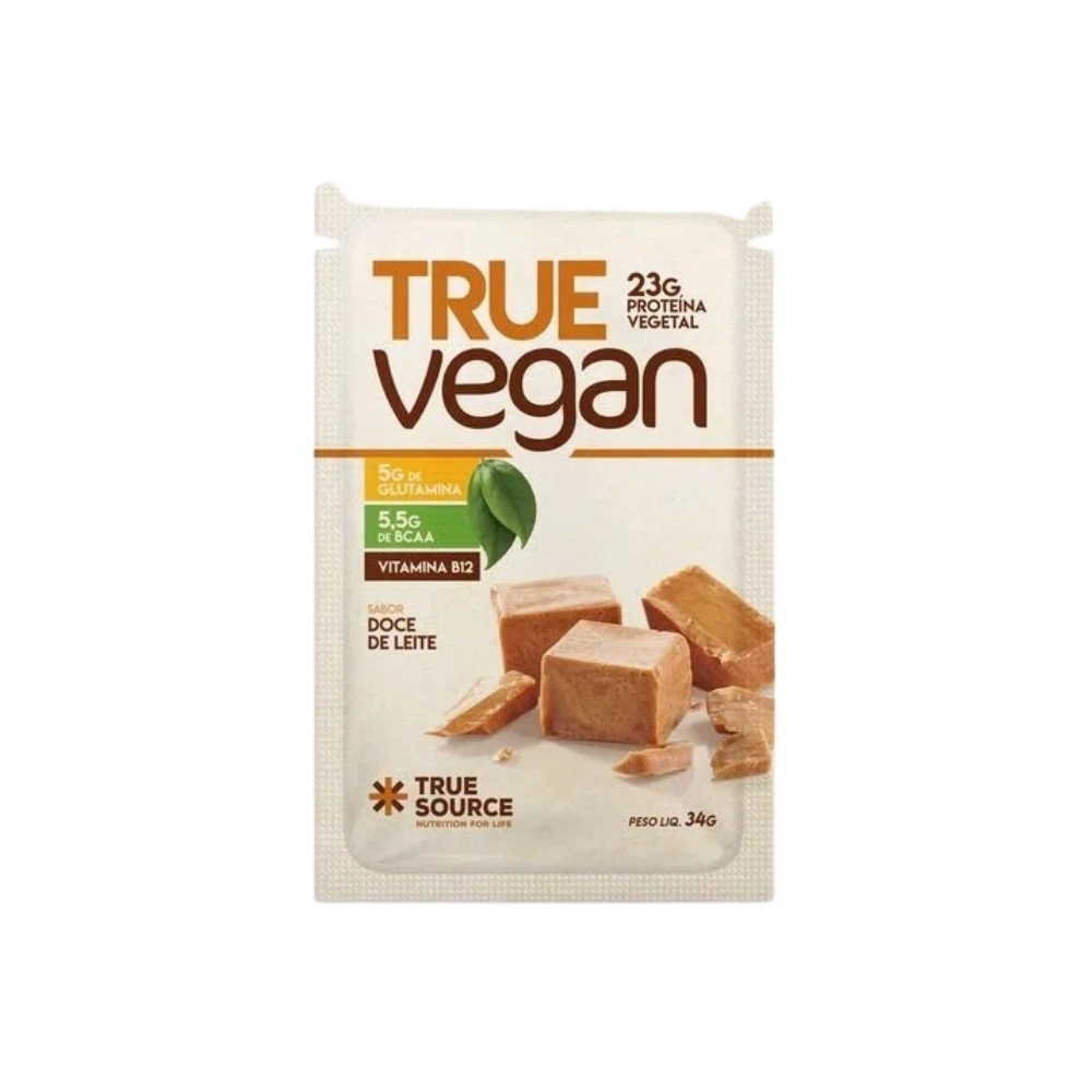 SACHÊ TRUE VEGAN DOCE DE LEITE TRUE SOURCE 34G