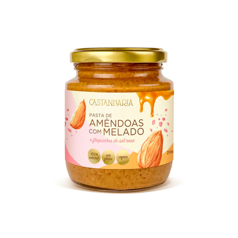 PASTA DE AMÊNDOAS COM MELADO CASTANHARIA 210G