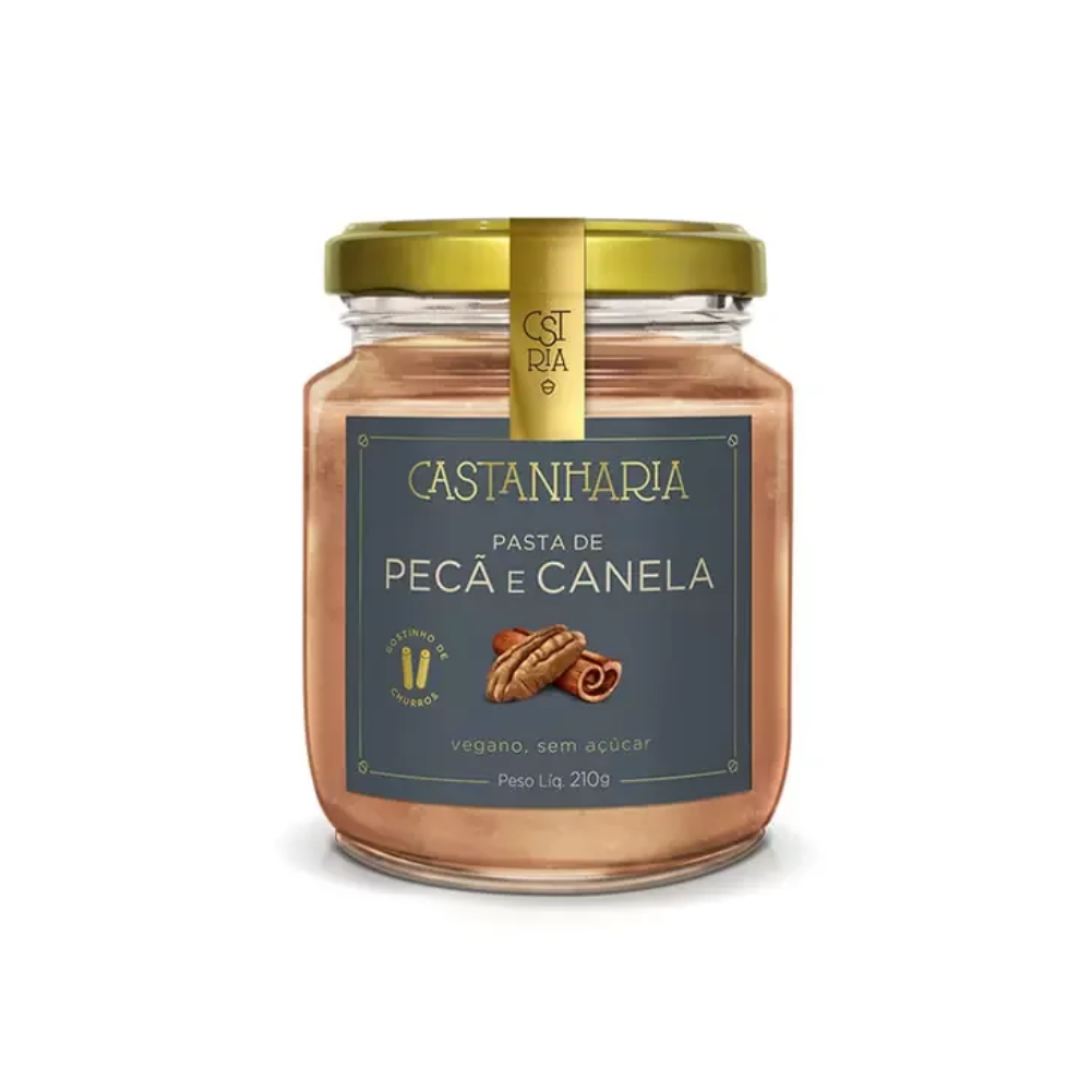 PASTA DE PECÃ COM CANELA CASTANHARIA 210G