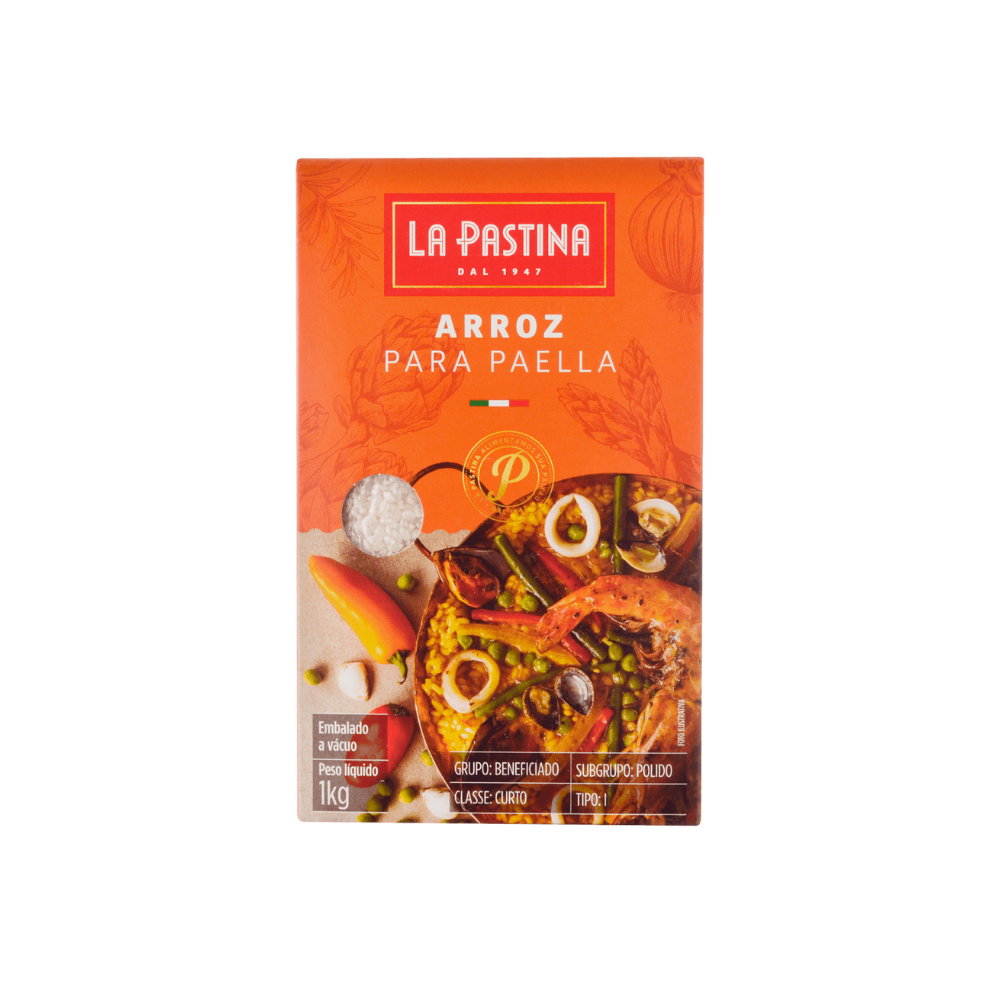 ARROZ PARA PAELLA LA PASTINA 1KG